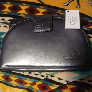 Valentino Orlandi Dark Blue Men's Leather Bag